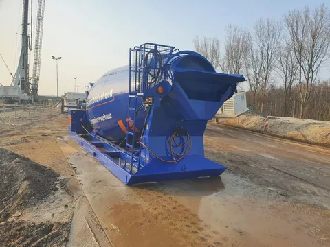 12m3 stationaire betonmixer 4Rent